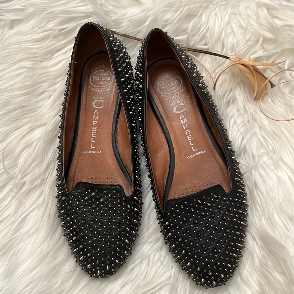 Jeffery Campbell Leather Martini Flats